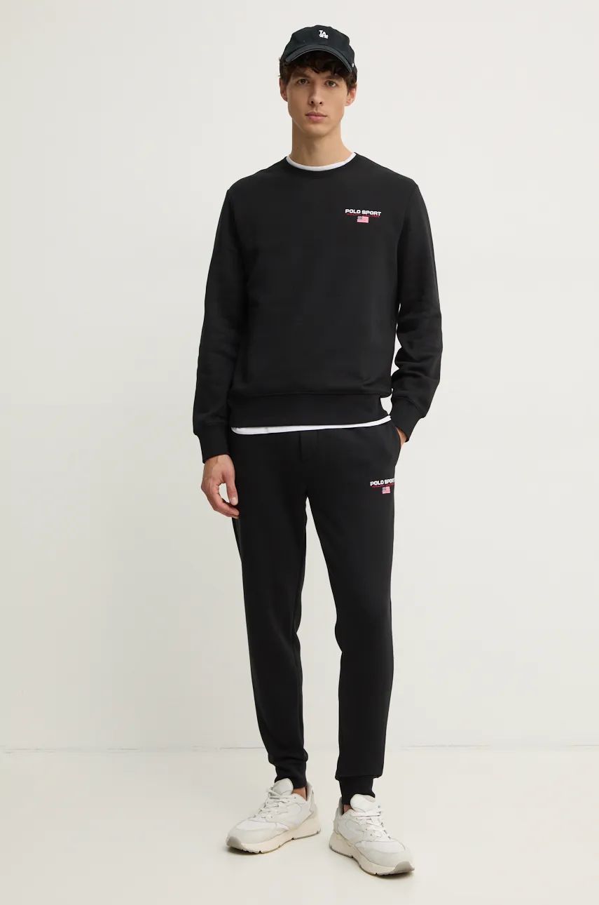 T-shirt Polo by Ralph Lauren Black Sweatshirt with Small Logo Sort | 710949929, 1