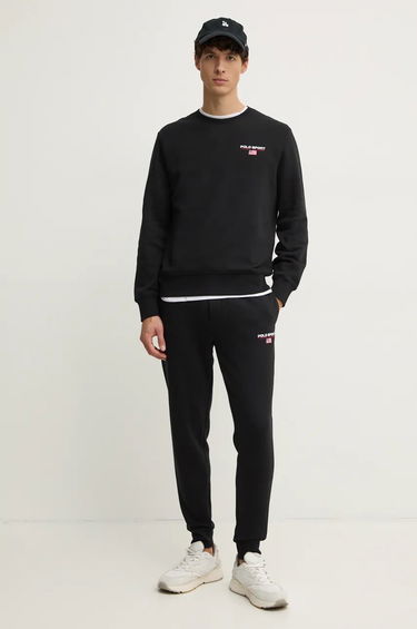 T-shirt Polo by Ralph Lauren Black Sweatshirt with Small Logo Sort | 710949929, 1