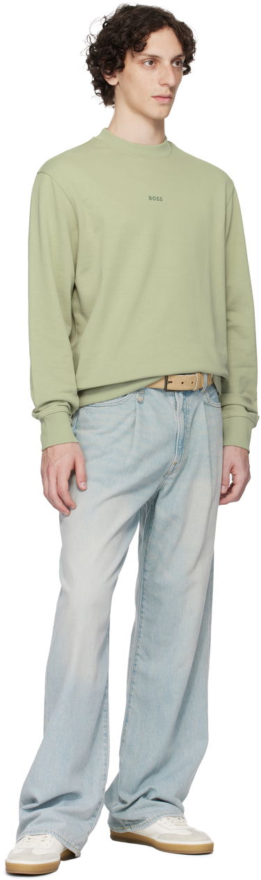Bælter BOSS BOSS Suede Belt with Logo Beige | 50470776, 3