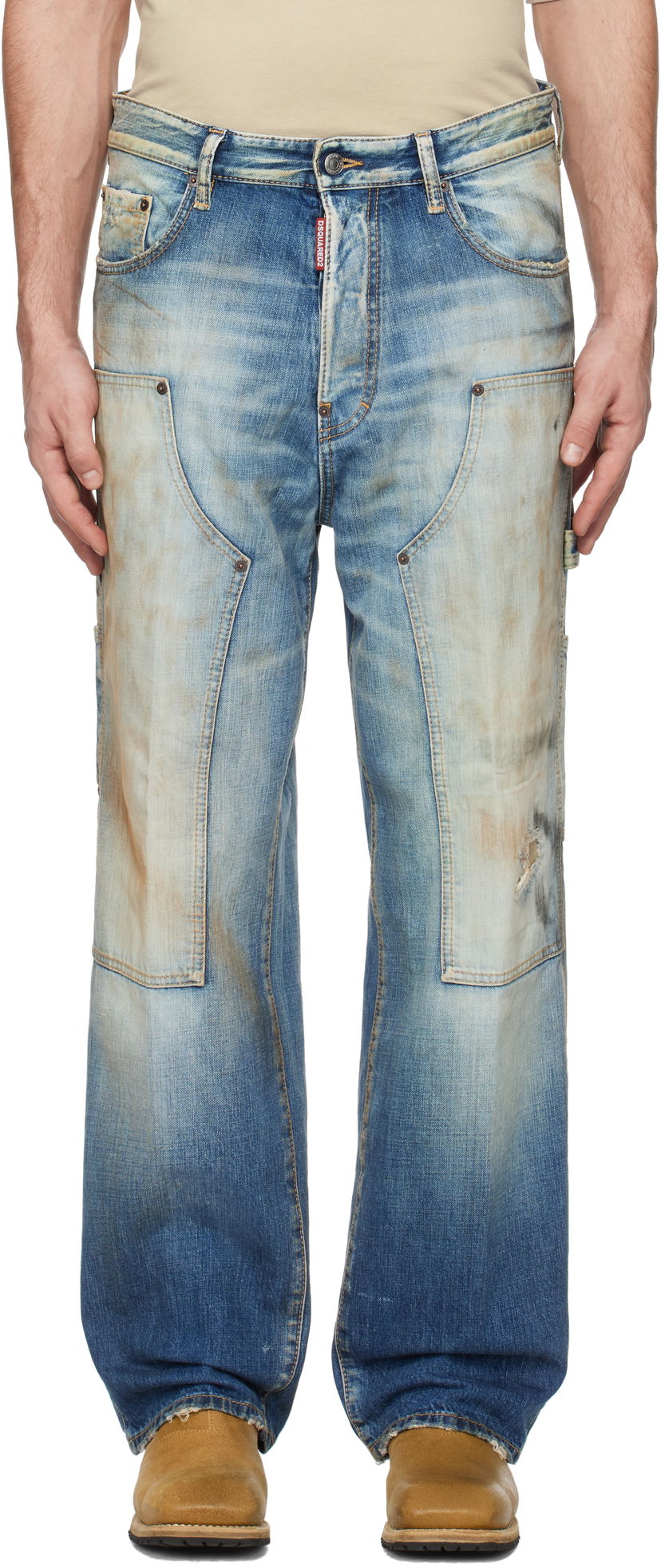 Jeans DSQUARED2 Dsquared2 Loose Carpenter Jeans Blå | S74LB1667_S30309