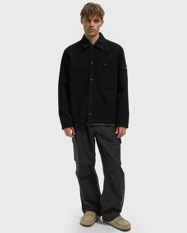 Skjorte Stone Island Stone Island Bouclé Overshirt Sort | K2S151200021S0214.V0029, 2