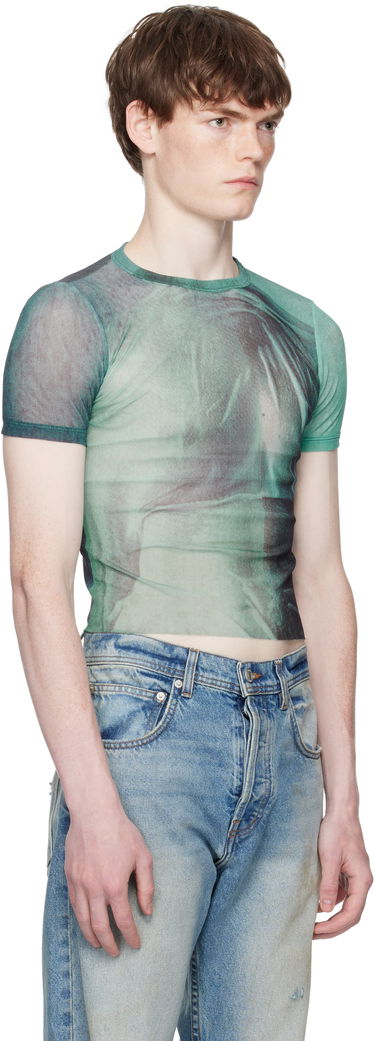 T-shirt Jean Paul Gaultier Jean Paul Gaultier 'The Water' Baby Tee Grøn | 25/03-W-TO313-M004P-5557, 4