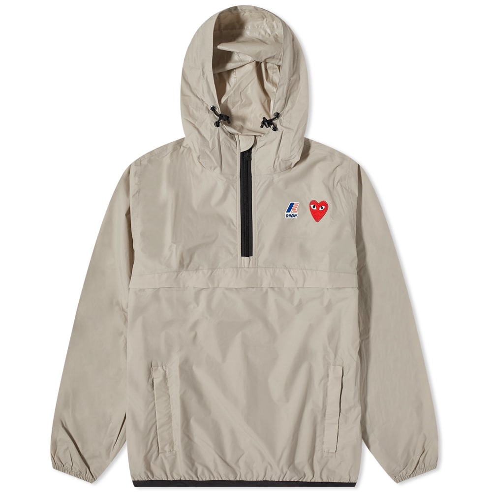 Vindjakke Comme des Garçons K-Way x Half Zip Packable Jacket Beige | P1J502-3, 0