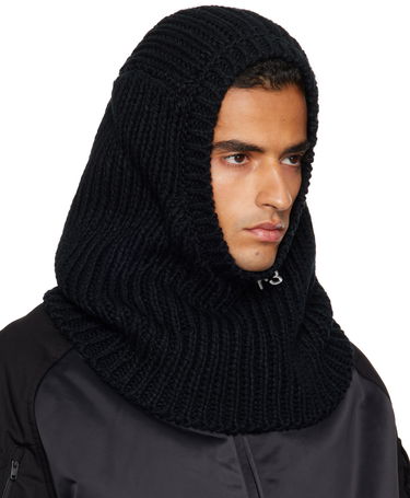 Hat Y-3 Y-3 Knitted Hood Balaclava Sort | JX8310, 1