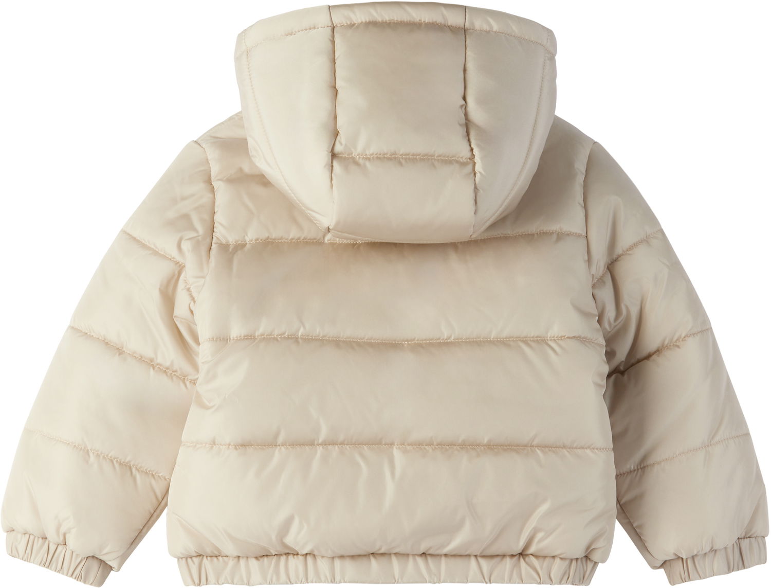 Puffer jakke Off-White Off-White Bookish Diag Short Puffer Jacket Beige | OB7X001F24FAB0011701, 1
