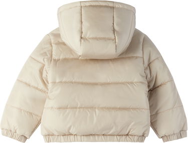 Puffer jakke Off-White Off-White Bookish Diag Short Puffer Jacket Beige | OB7X001F24FAB0011701, 1