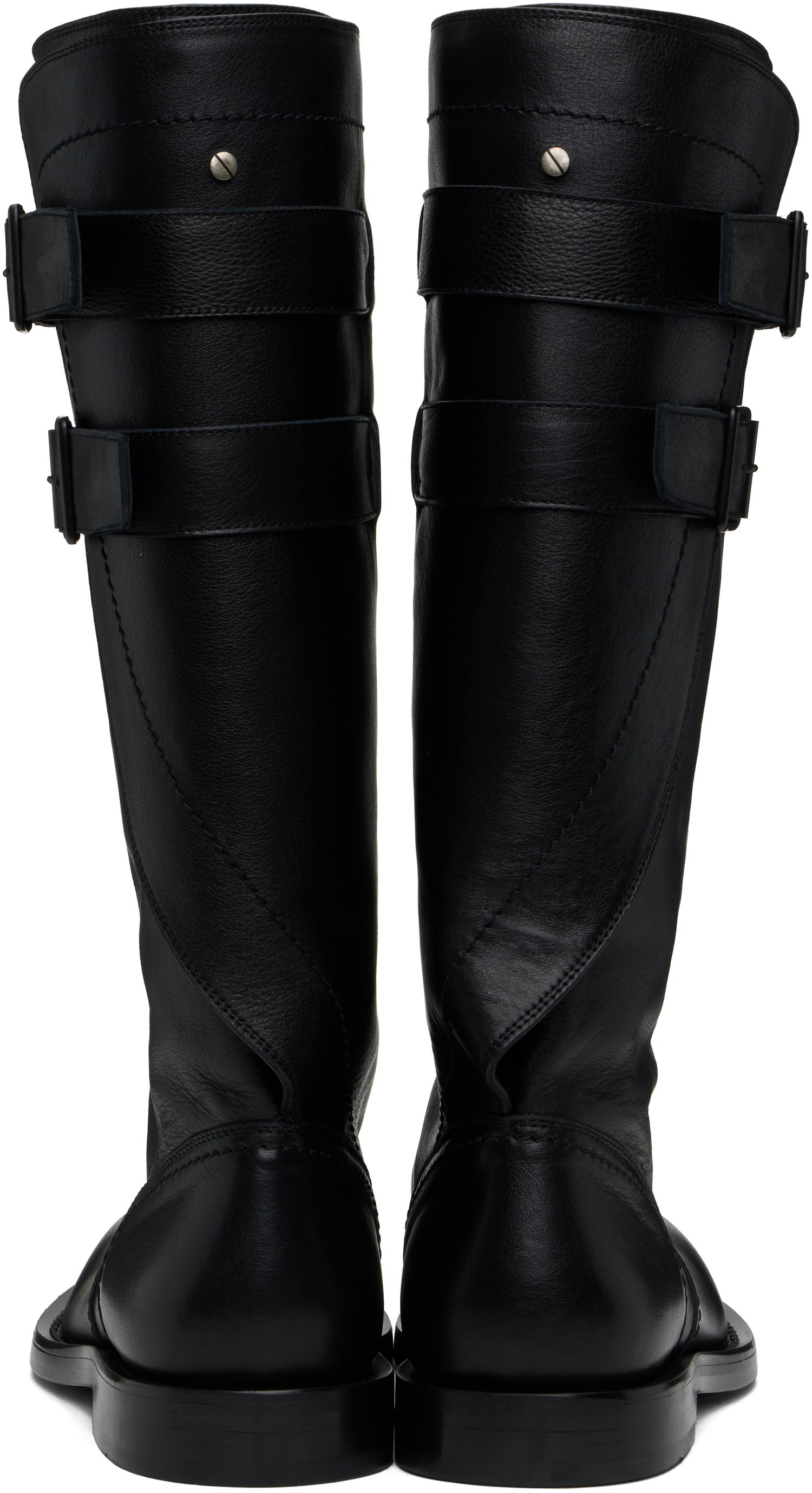 Tøj Ann Demeulemeester Ann Demeulemeester Uplu Biker Boots Sort | 2510-M-R44-LT157-099, 1