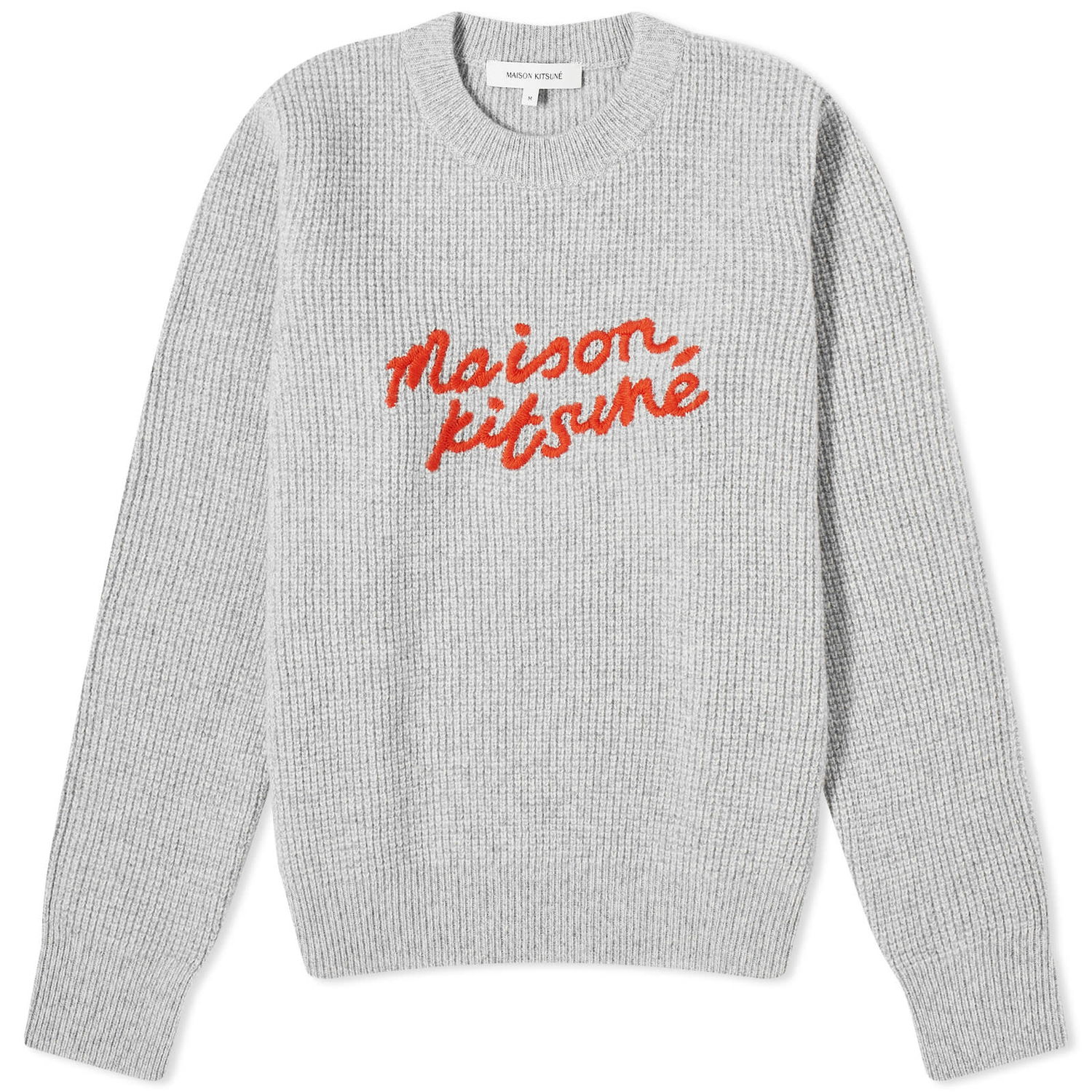 Sweater MAISON KITSUNÉ Handwriting Comfort Jumper Grå | LW00812KT1063-H120, 0