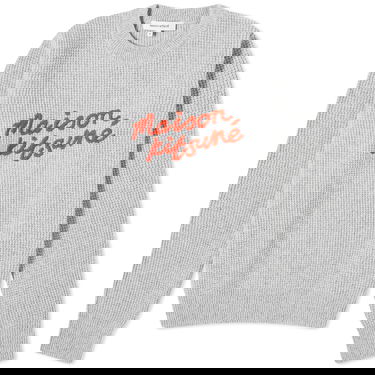 Sweater MAISON KITSUNÉ Handwriting Comfort Jumper Grå | LW00812KT1063-H120, 0