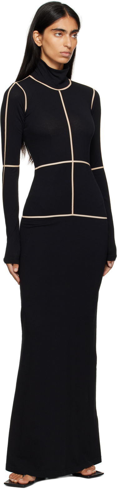 Kjole Maison Margiela MM6 Maison Margiela Taped Seam Maxi Dress Sort | S52DG0028 M20125, 3