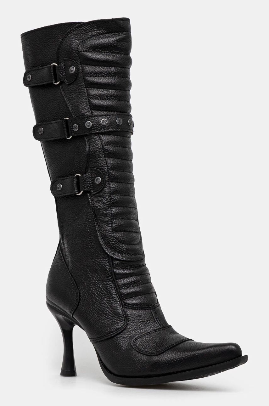 Sneakers og sko VETEMENTS Biker Boots With Buckles Sort | WA66BO110B, 0