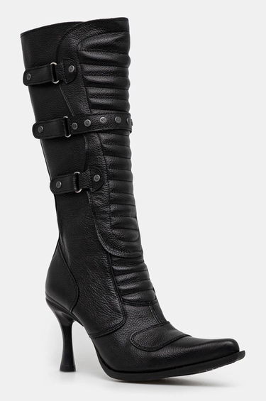 Sneakers og sko VETEMENTS Biker Boots With Buckles Sort | WA66BO110B, 0