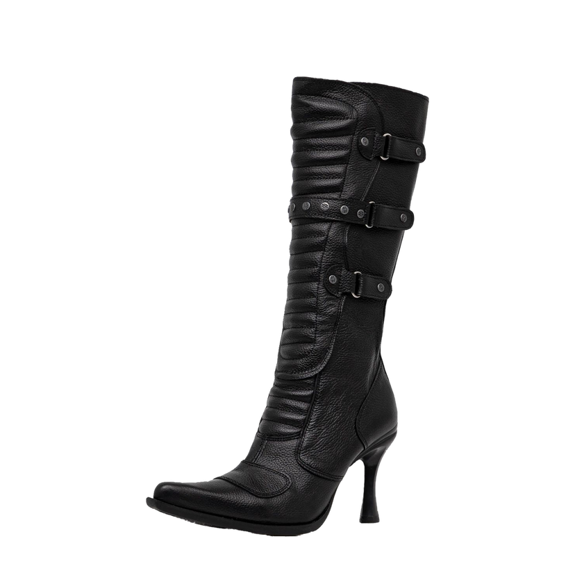 Sneakers og sko VETEMENTS Biker Boots With Buckles Sort | WA66BO110B