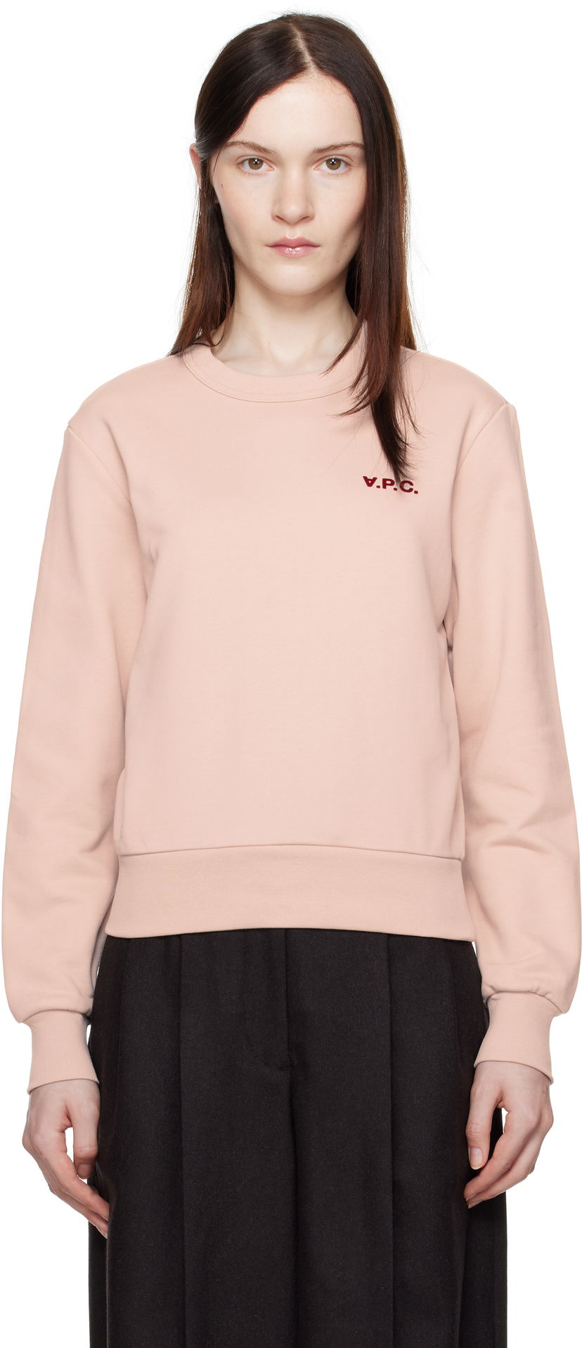 Sweatshirt A.P.C. Boxy Sweatshirt Lyserød | COHGO-F27918