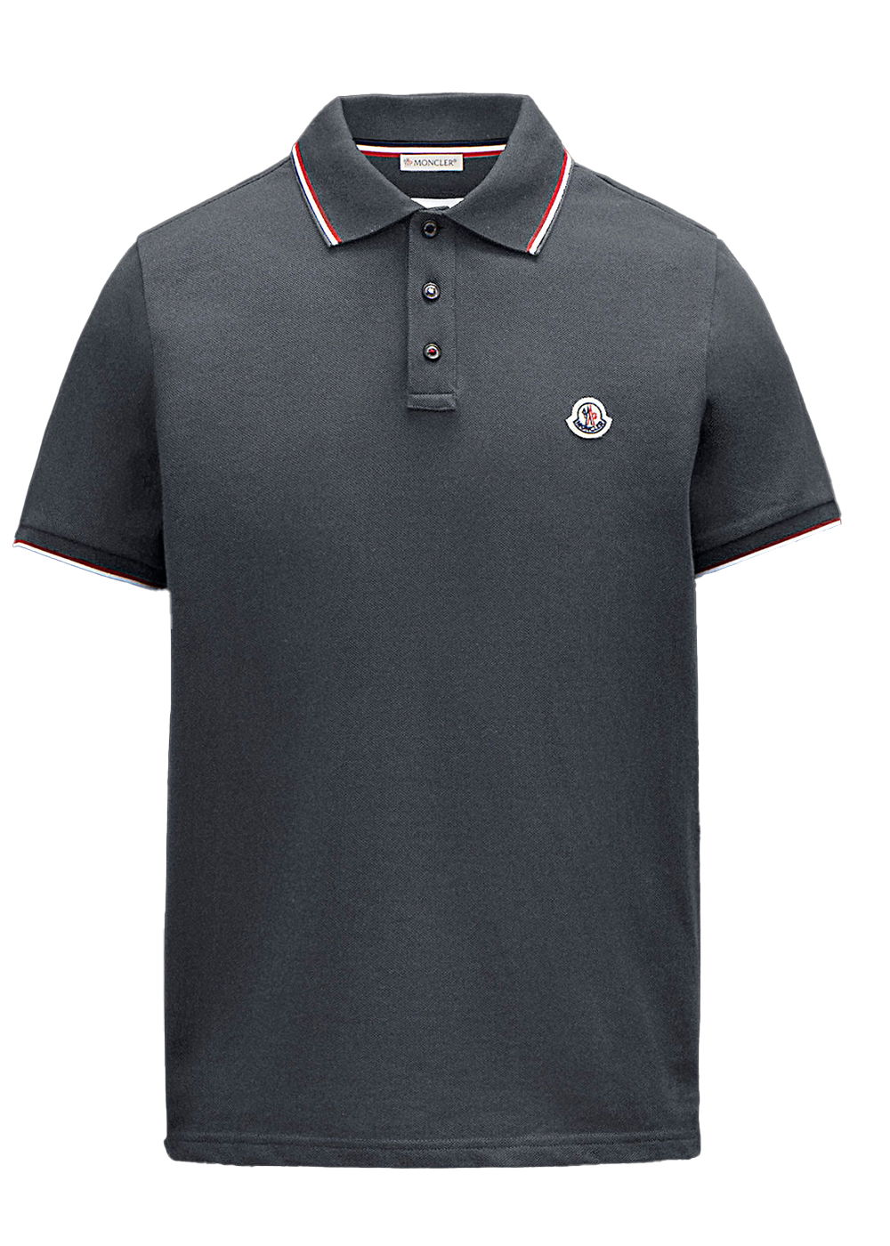 Polo skjorte Moncler Logo Polo Shirt Grå | H10918A7030084556989, 0