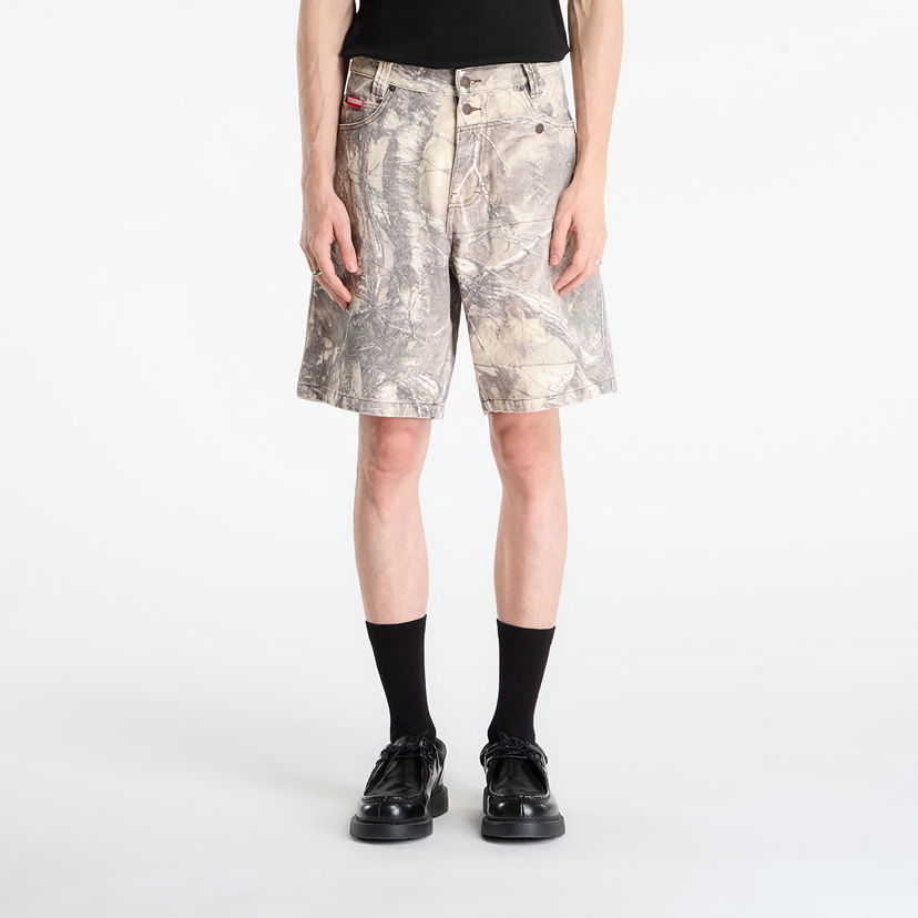 Shorts Pleasures Hunt Canvas Jorts Sand Camo Flerfarvet | P25F056-SAND
