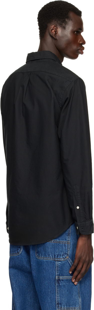 Skjorte Polo by Ralph Lauren Ralph Lauren Garment-Dyed Oxford Shirt Sort | 710716303002, 2