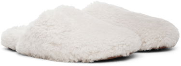 Tøj Yves Salomon Yves Salomon Merinos Curly Lamb Slippers Hvid | 25W23WAA342XXMECL, 3