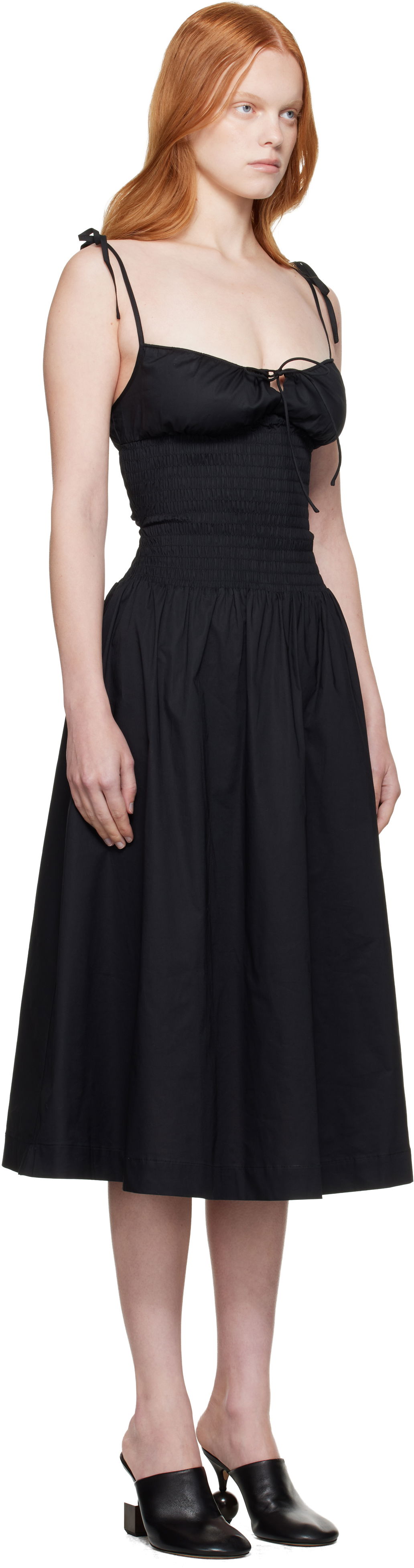 Kjole GUIZIO Guizio Lura Midi Dress Sort | P25410W089, 1