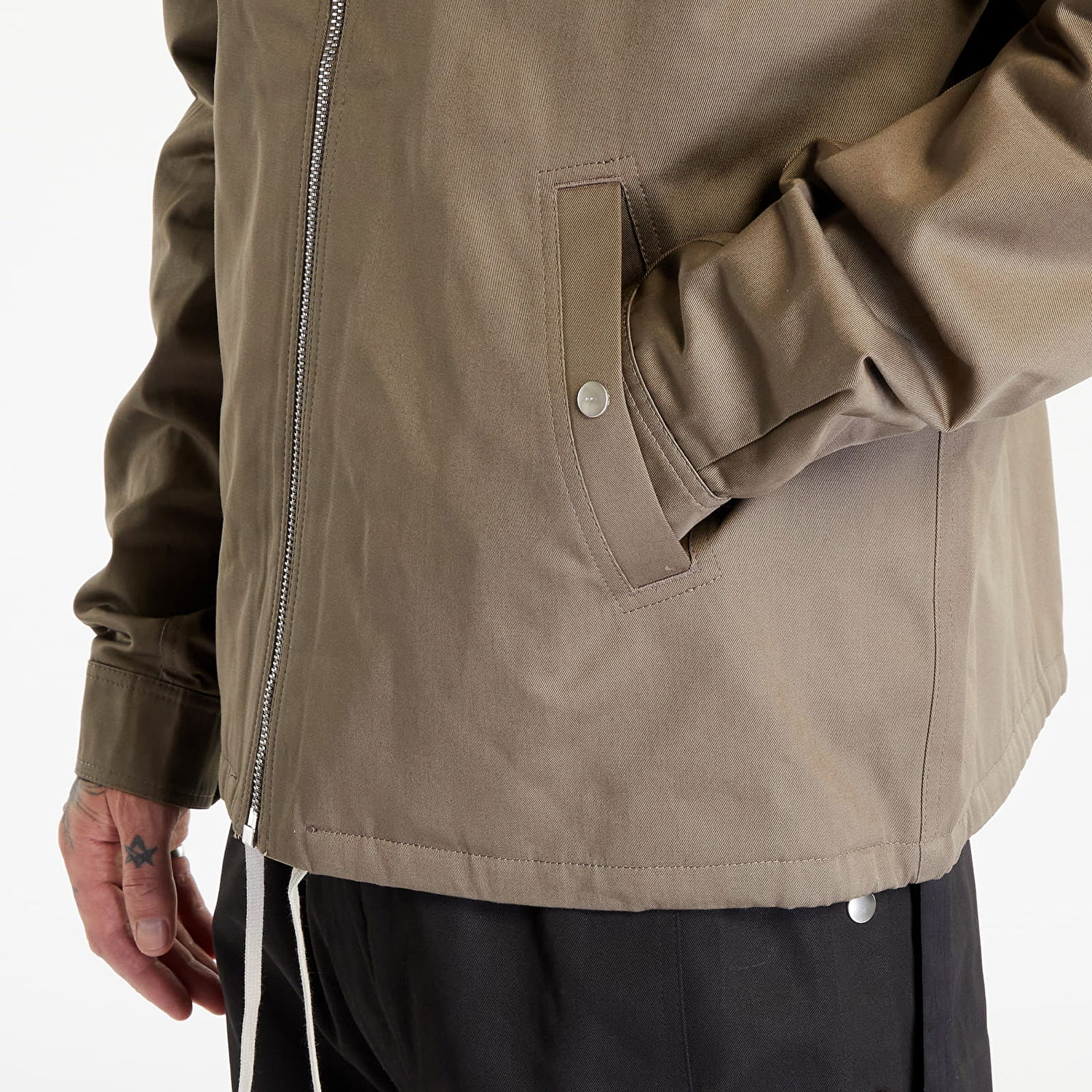 Jakke Rick Owens Zipfront Jacket Beige | DU02C5783 TW 34, 1