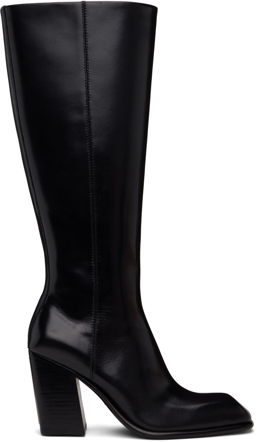 Tøj Alexander Wang Alexander Wang Throttle Knee-High Boots Sort | 30424B035