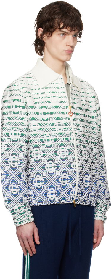 Bomberjakke Casablanca Casablanca Monogram Gradient Towelling Jacket Flerfarvet | MPS25-JTP-306-01, 1
