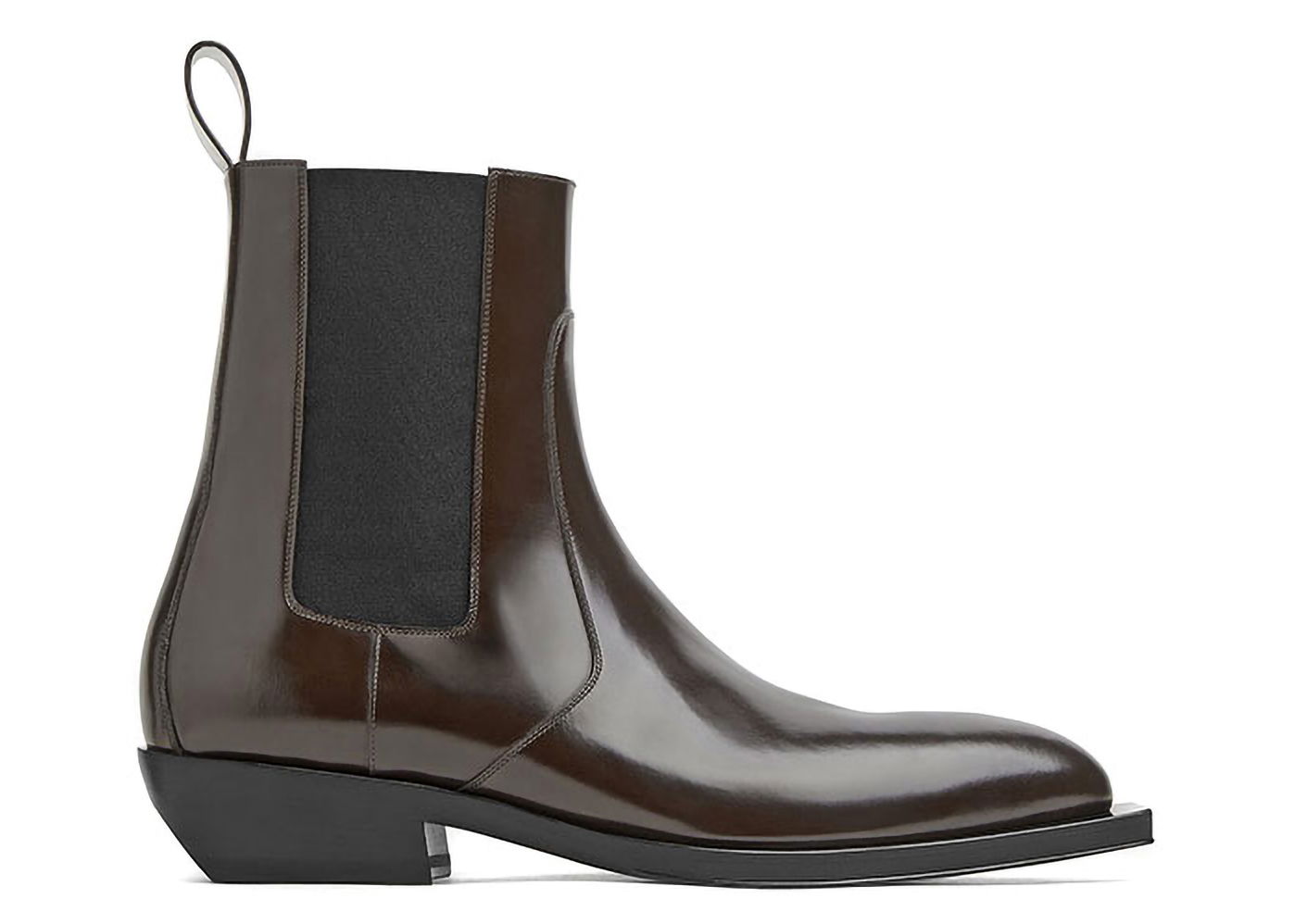 Sneakers og sko Bottega Veneta Pointed Toe Leather Chelsea Boots Brun | 667085V10T02113, 0