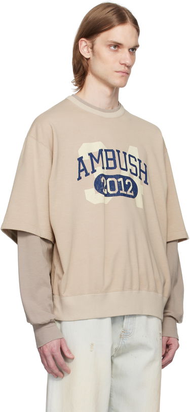 Sweater Ambush AMBUSH Layered Sweatshirt Beige | 12115331, 1