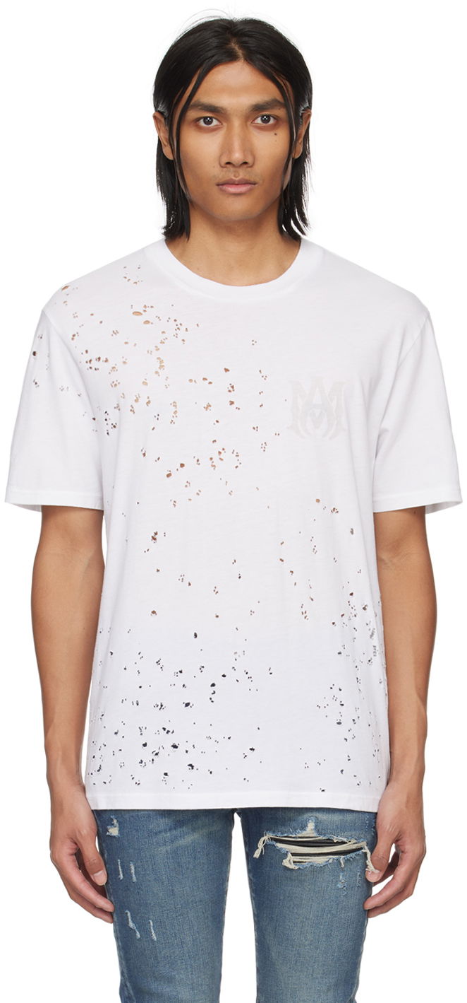 T-shirt AMIRI Shotgun T-Shirt Hvid | AMJYTE1002