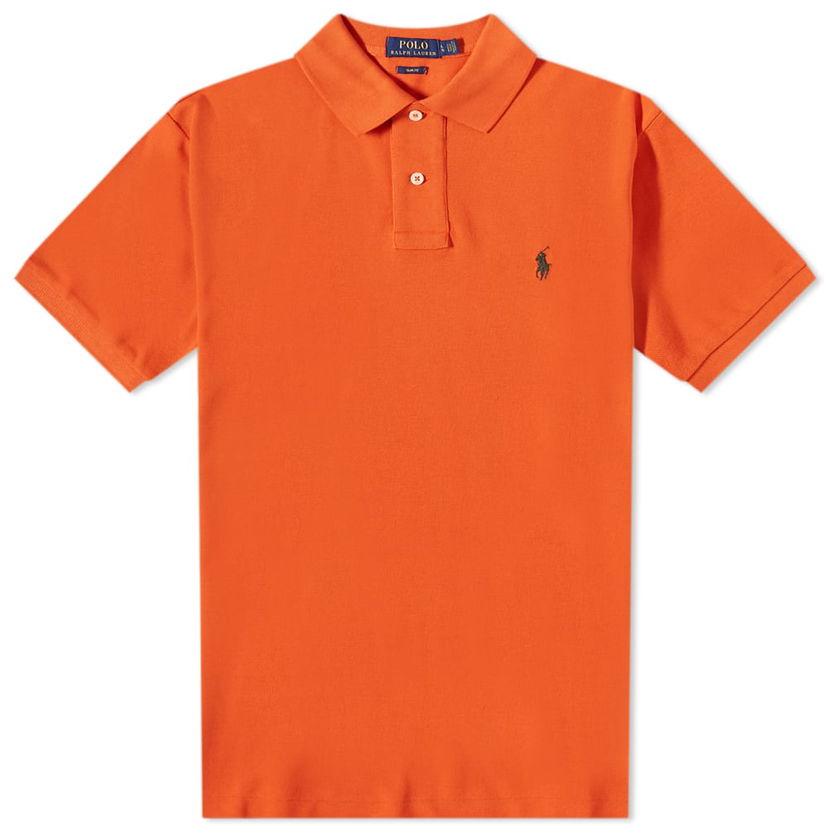 Polo skjorte Polo by Ralph Lauren Ralph Lauren Slim Fit Polo Orange | 710536856296