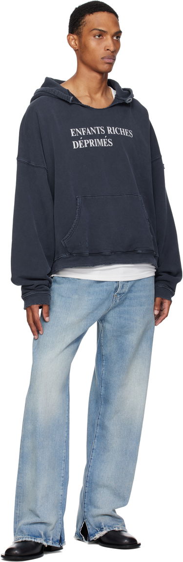 Sweatshirt Enfants Riches Déprimés Enfants Riches Déprimés Classic Logo Hoodie Mørkeblå | 020-476, 3