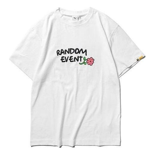T-shirt Puma Randomevent Casual T-Shirt Hvid | 59666502