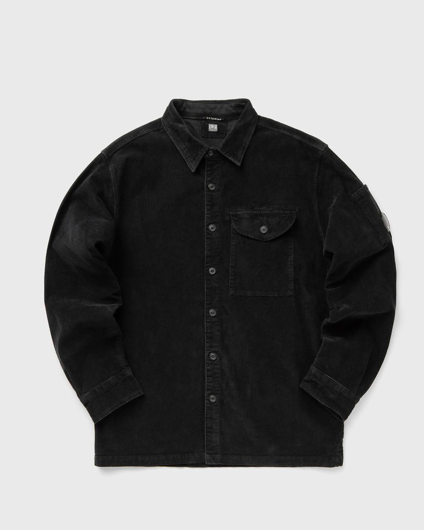 Skjorte C.P. Company Corduroy Long Sleeve Shirt Sort | 19CMSH071A006410O-999