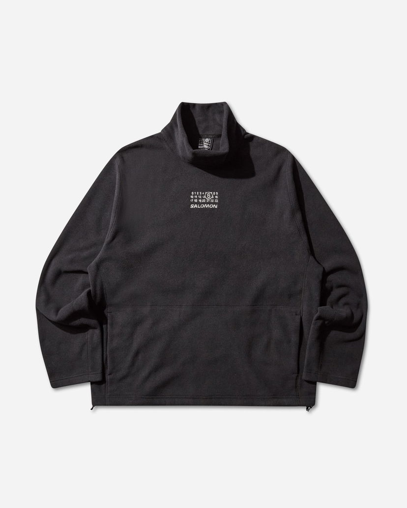 Sweatshirt Maison Margiela High Neck Longsleeve Fleece Pullover Sort | SH0NH0019 899