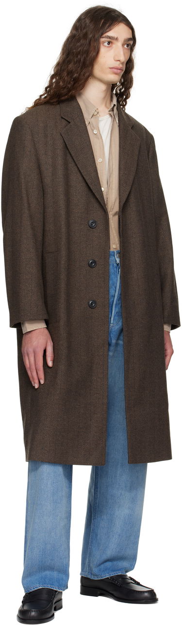 Frakker BOSS Hugo Regular Fit Concealed Closure Coat Brun | 50542695, 3