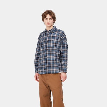 Skjorte Carhartt WIP L/S Yuma Shirt Blå | I031362_1EH_XX, 1