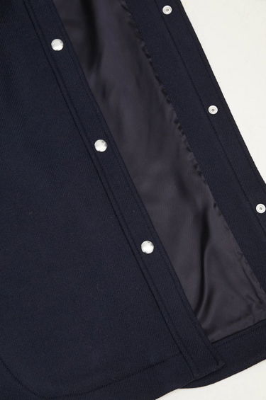 Jakke MAISON KITSUNÉ Maison Kitsune Workwear Wool Shirt Jacket Blå | NW02211WM0026, 4