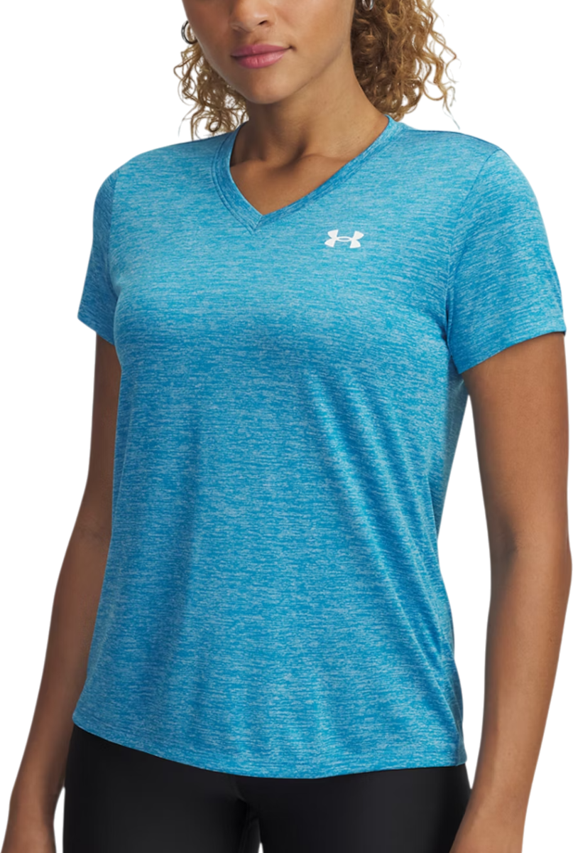 T-shirt Under Armour Under Armour Tech Twist V-Neck Short Sleeve T-Shirt Blå | 1384227-452