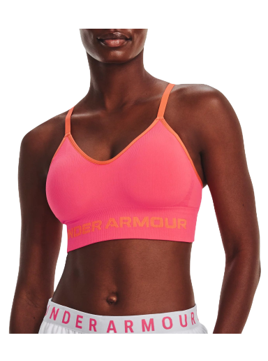 Bh Under Armour Seamless Low Long Rib Bra Orange | 1373870-683