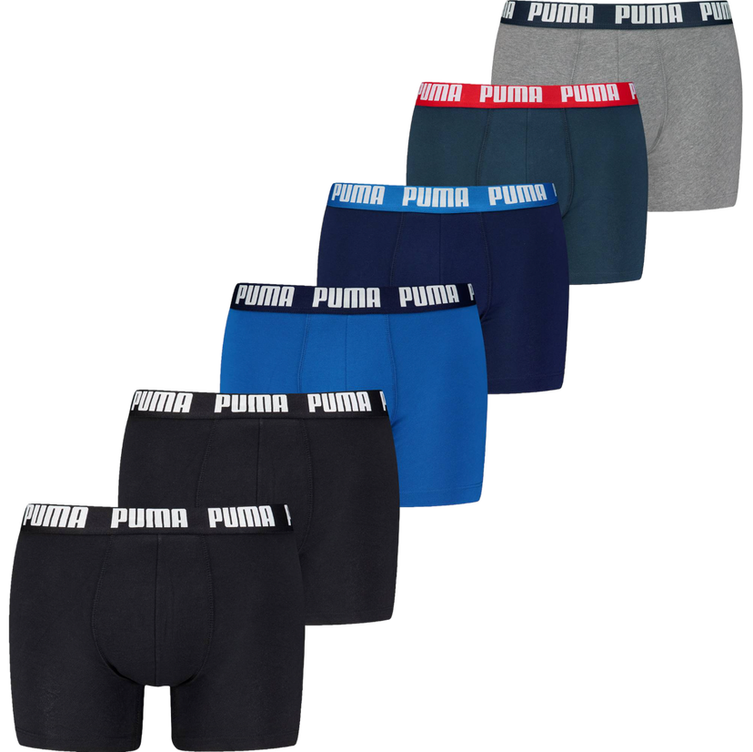 Boksere Puma Everyday Boxer 6 Pack Flerfarvet | 701227792-002