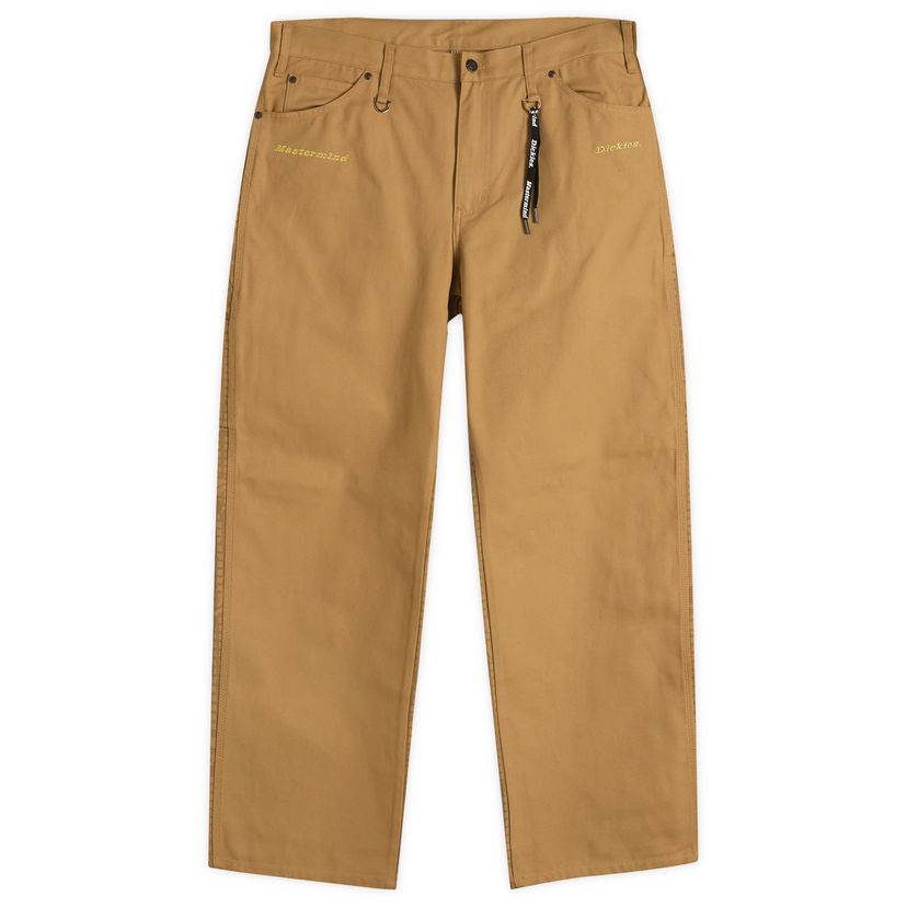 Bukser Mastermind WORLD Mastermind World x Dickies Duck Carpenter Pants, Size Large Brun | MJ25C14-PA100-1