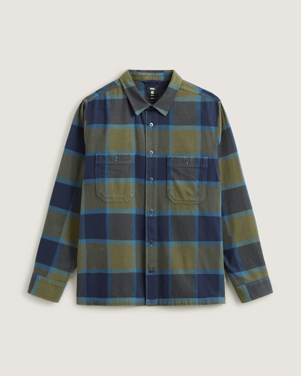 Skjorte Vans Larkspur Plaid Flannel Shirt Flerfarvet | VN000P7ZF0O, 0