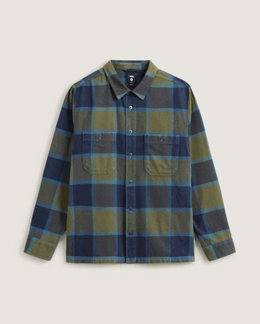 Skjorte Vans Larkspur Plaid Flannel Shirt Flerfarvet | VN000P7ZF0O, 0