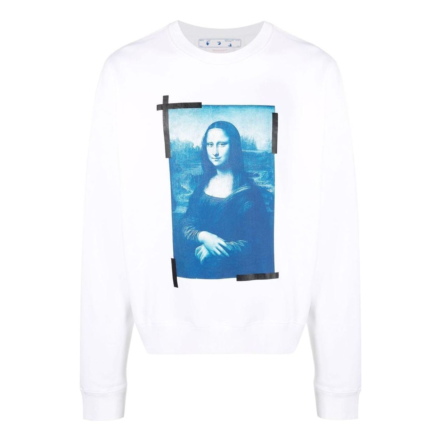 Sweatshirt Off-White Off-White Mona Lisa Graphic Sweatshirt Hvid | OMBA058C99FLE0030145, 0