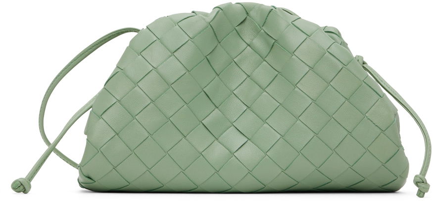 Håndtaske Bottega Veneta Mini Pouch Clutch Grøn | 585852 VCPP1, 0