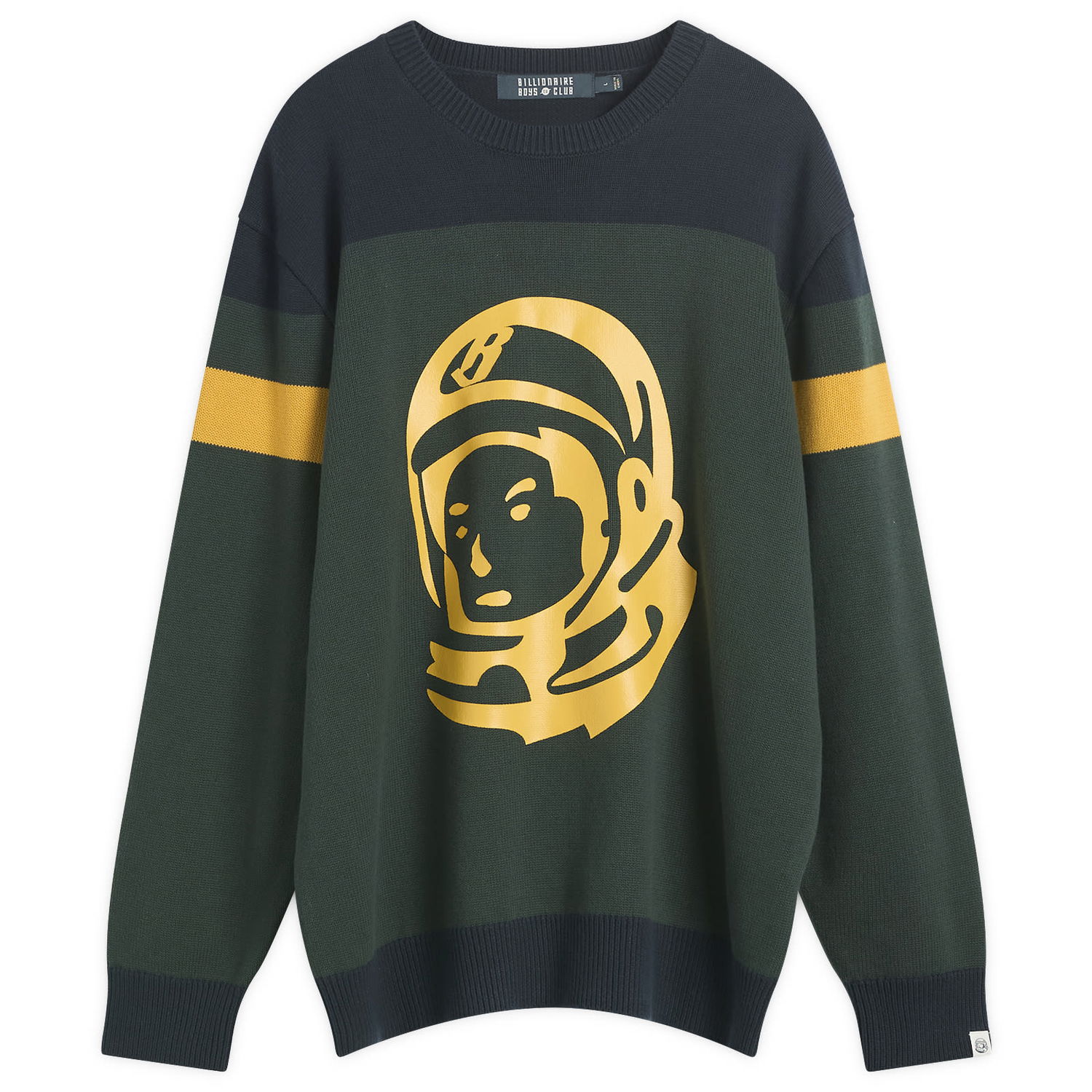 Sweater BILLIONAIRE BOYS CLUB Astro Panelled Knit Jumper Grøn | B25334-DGN, 0
