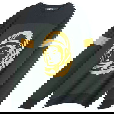 Sweater BILLIONAIRE BOYS CLUB Astro Panelled Knit Jumper Grøn | B25334-DGN, 0