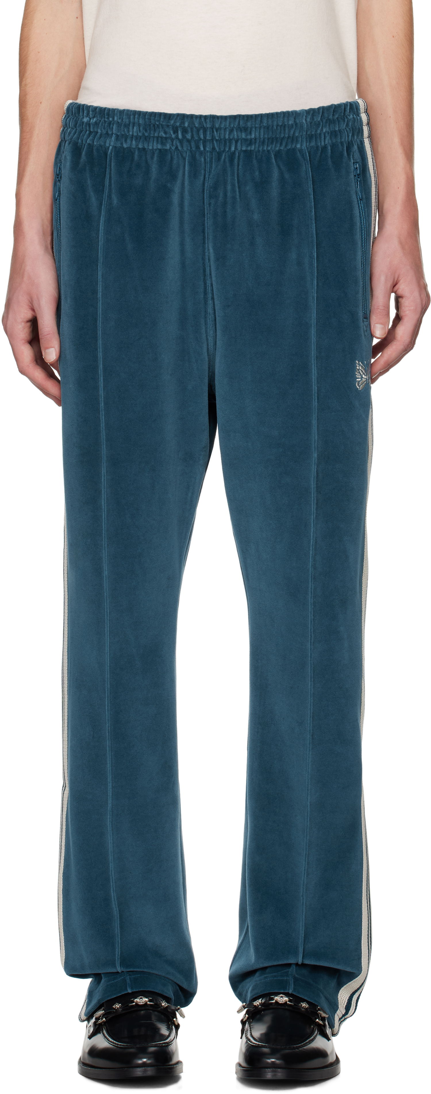 Joggingbukser Needles Narrow Track Pants Blå | PU280, 0