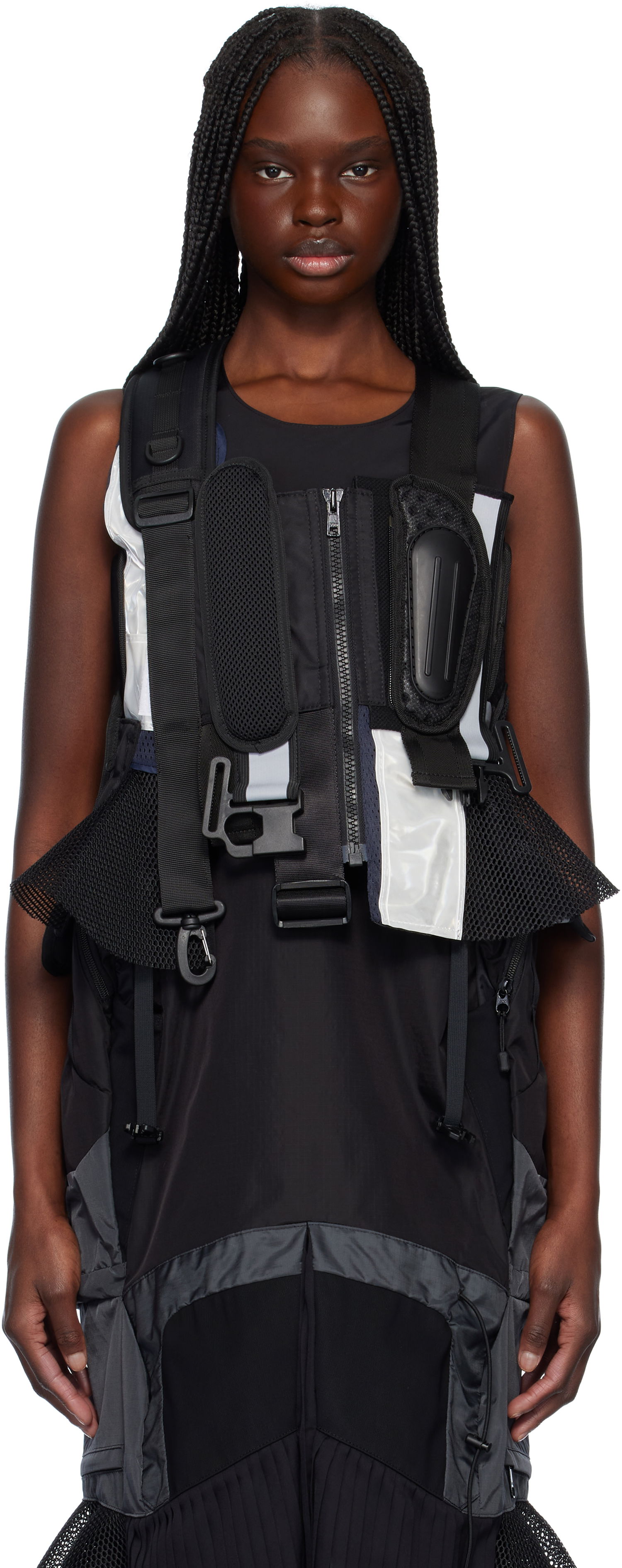 Vest Junya Watanabe Junya Watanabe Komine Protector Paneled Vest Sort | JO-V002-S25, 0