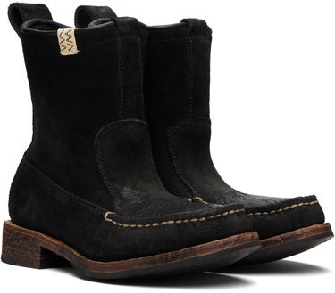 Sneakers og sko visvim Nakoda Suede Moc-Toe Boots Sort | 0125202002009, 3